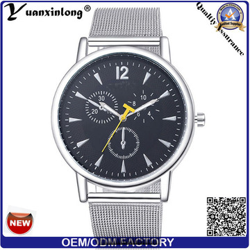 YXL-043 Men′s malla correa reloj mecánico automático hombres muñeca reloj empresario lujo reloj diseño personalizado relojes de moda