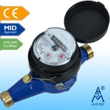 MID Certificated Multi Jet Dry Type Brass Water Meter