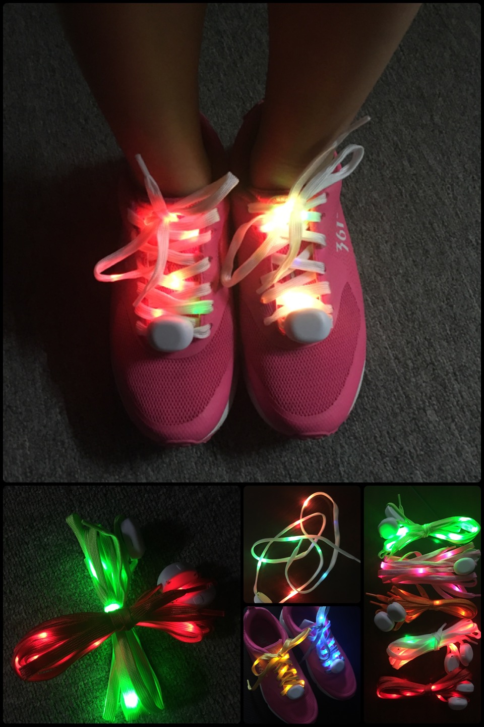 LED shoealce charms