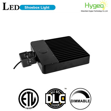 DLC listed IP65 150W LED Shoebox Pole Lights