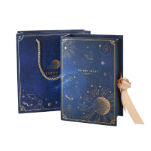 Coffret cadeau étoile bleu ciel avec aimant