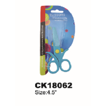 Factory Price Blue Flower Plastic School Scissors