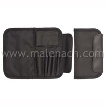 Bolso de cuero negro del maquillaje del bolso cosmético