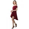 Vestidos casuales de Swallowtail Swing de hombro grande para mujer