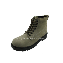 Full Suede Leather Safety Shoes with Mesh Lining (HQ06009)