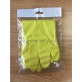 Gant de latex domestique jaune 35 mm DIP Flocked