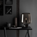 INSHINE Black Glass Side Table Lamp