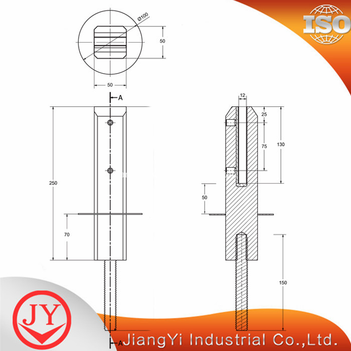 Frameless Glass Stainless Steel Pool Fence Spigot