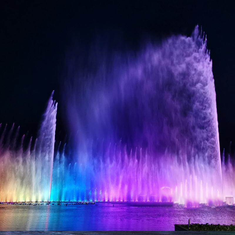 Fountains With Lights