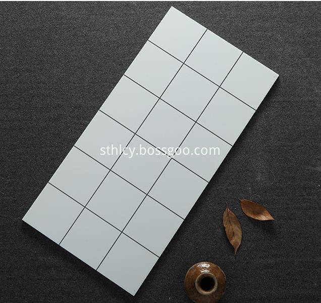 Black and White Square Mosaic Stone Tile