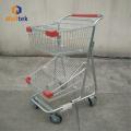 2 layer American Supermarket shopping basket trolley cart