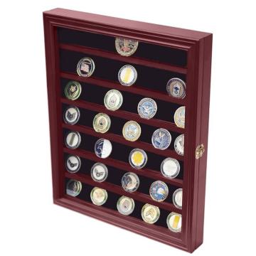 Wooden Coin Box Coin Holder Store Display Rack