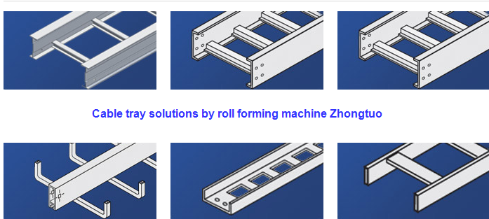 Cable tray roll forming machine