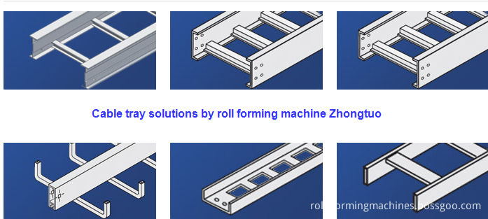 Cable tray roll forming machine