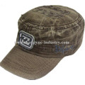 Hot sell fashion jeans washed distressed military cap