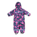 Flower Hooded Reflexivo Impermeável Jumpsuits