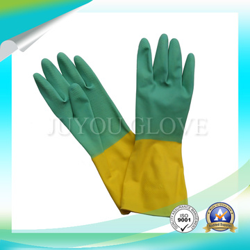 Gants de latex imperméables pour le lavage avec haute qualité