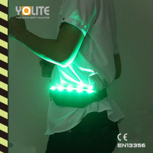 Sac à lumière LED, poches lumineuses réfléchissantes, sac à bandoulière, ceinture lumineuse LED avec CE En13356