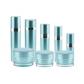 Peacock Blue Electroplating acrylic cosmetic jars and bottles