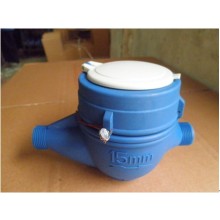 Dry Dial Multi Jet Vane Wheel Plastic Water Meter