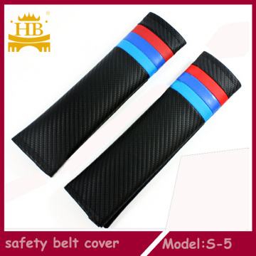 Couvre-ceinture sécurité auto accessoires intérieurs en fibre de carbone