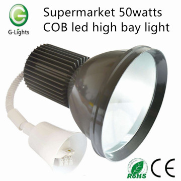 Supermarket 50watts COB led high bay light