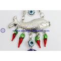 Evil Eye with Lucky Fish Amulet or Hanging Decoration Ornament