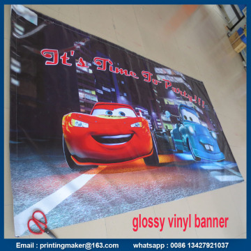 Banner impresso de vinil brilhante com velcro