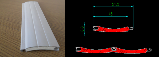 shutter door drawing profile