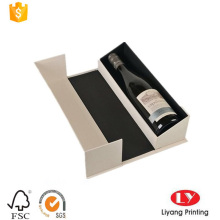 Embalaje de caja de regalo de papel de vino de lujo