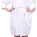 Waffle Robe Waffle Bathrobe Short Robe Summer Robe