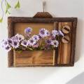 Origin Rustic Style Flowerpot Wooden Wall Hanging