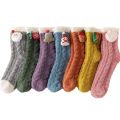 Cute Fluffy Coral Velvet Home Bed Socks