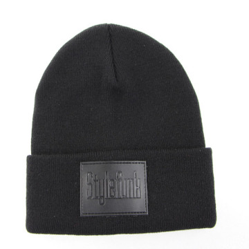 Gorro preto por atacado feito sob encomenda