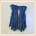 women knitted multi color gloves