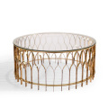 Modern Stylish Round stainless steel coffee table