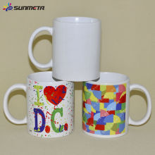 Freesub 11oz personalizadas de cerámica White Mug Heat Press