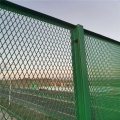 Expanded metal mesh bridge anti-throwing fence