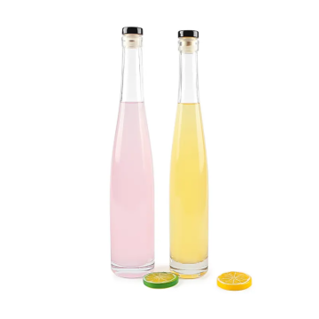 Tall Round Shape Glass Wine Bottle