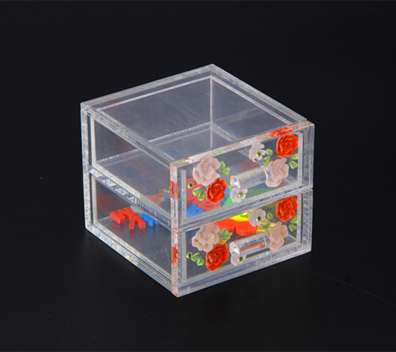 Acrylic Storage Box with Drawers