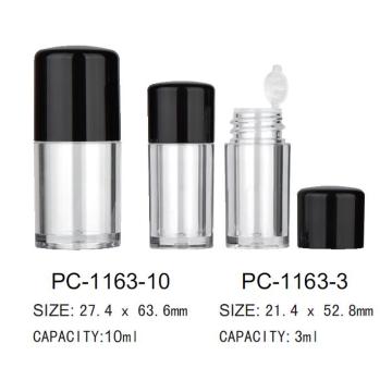 Plástico cosmético suelto jarra de polvo PC-1163