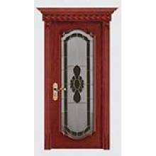 Solid Wood Composite Screen Door With Carving