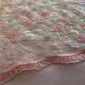 Fancy Laser Embroidery with 3MM Sequins Spangle Mesh Fabric