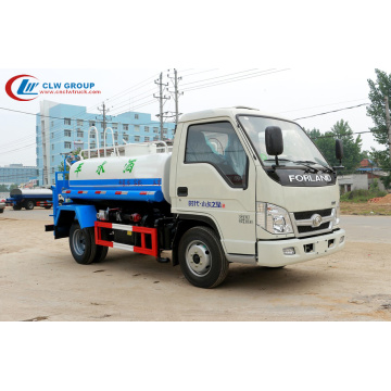 2019 barato Foton forland 2000l pequeño camión de agua