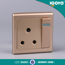 UK Estándar 15A 250V Single Pole Socket 3-Pin Plug Socket