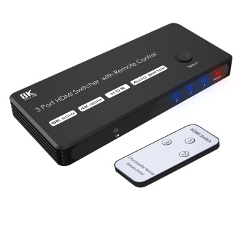 3X1 HDMI Switcher With Remote Control IR