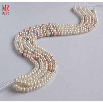 7-8-9mm Fancy Fresh Water Pearl Strand Necklace (ES149-3)