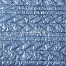 2015 fashion velboa/polyester padded fabric with quilting