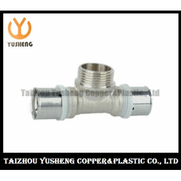 T-Joint Male Forged Brass Press Pipe Fittings (YS32010)