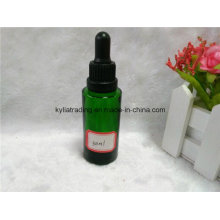 30ml Green Essential Oil Bottle with Black Dropper (EOB-12)